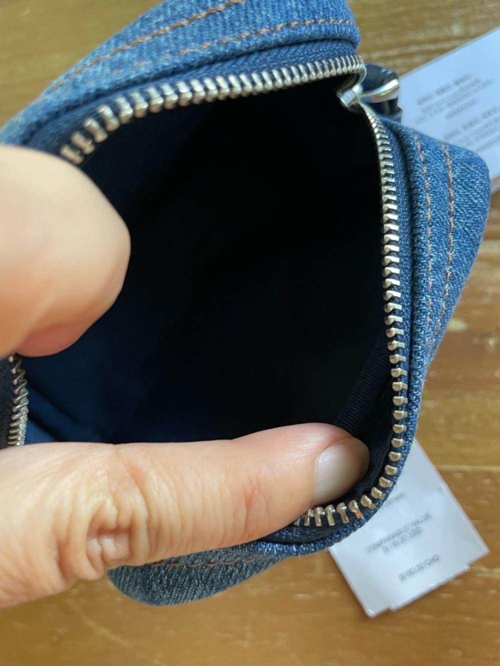 Coach Denim Wristlet NWT - Picture 7 of 9